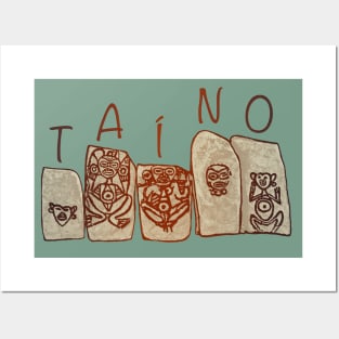 Puerto Rico Taino Rock Symbols Posters and Art